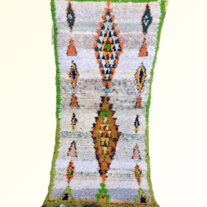 colorful mosaic boucherouite runner