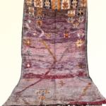 vintage boujad sunset rug – handwoven moroccan wool carpet