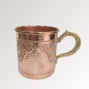 moroccan hammered copper cup